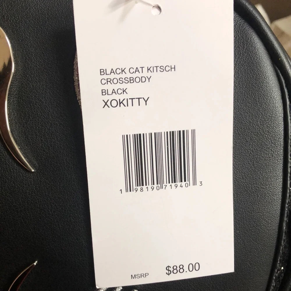 Betsey Johnson black cat kitsch crossbody bag New with tags - Picture 12 of 12